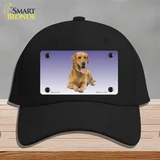 Yellow Labrador Retriever Dog Novelty License Plate Hat Cotton / Black