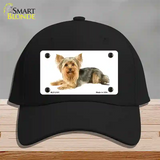 Yorkshire Terrier Dog Novelty License Plate Hat Cotton / Black