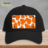 Orange White Giraffe Novelty License Plate Hat Cotton / Black