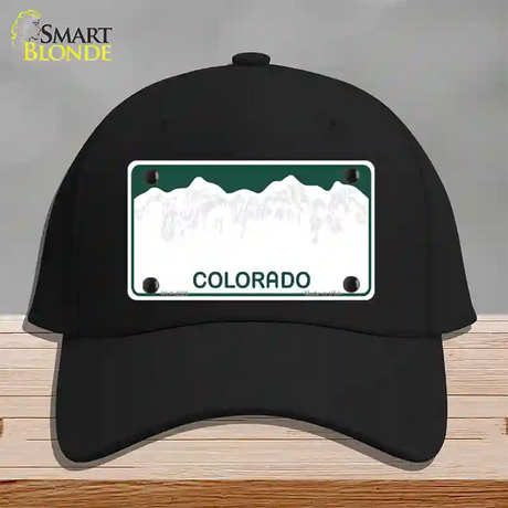 Colorado Green State Blank Novelty License Plate Hat Cotton / Black