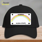 Hawaii State Blank Novelty License Plate Hat Cotton / Black