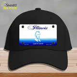 Illinois State Blank Novelty License Plate Hat Cotton / Black