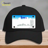 Iowa State Blank Novelty License Plate Hat Cotton / Black