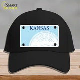 Kansas State Blank Novelty License Plate Hat Cotton / Black