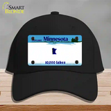 Minnesota State Blank Novelty License Plate Hat Cotton / Black