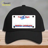 North Carolina State Blank Novelty License Plate Hat Cotton / Black