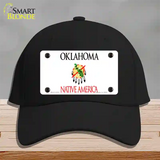 Oklahoma State Blank Novelty License Plate Hat Cotton / Black