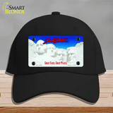 South Dakota State Blank Novelty License Plate Hat Cotton / Black