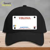 Virginia State Blank Novelty License Plate Hat Cotton / Black