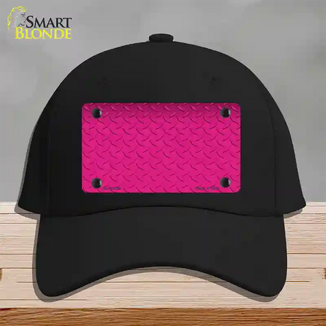 Diamond Pink Novelty License Plate Hat Cotton / Black