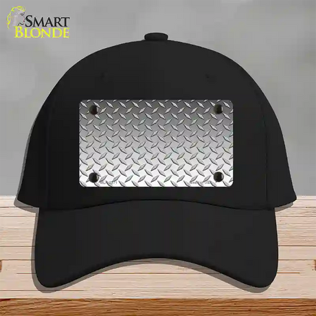 Diamond Silver Novelty License Plate Hat Cotton / Black