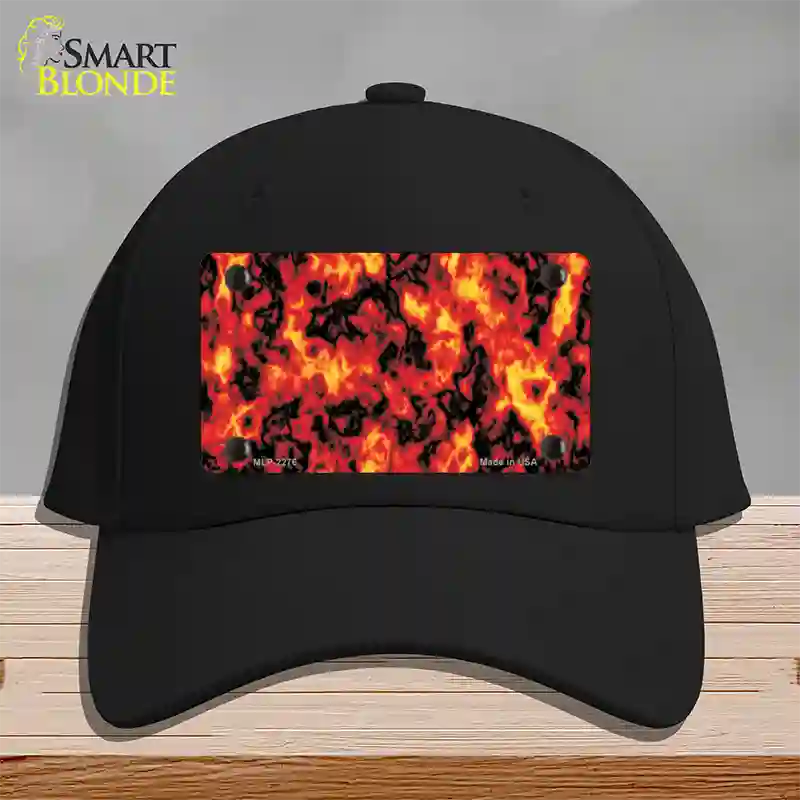 Fire Explosion Novelty License Plate Hat Cotton / Black