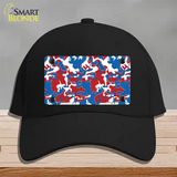 Patriotic Camouflage Novelty License Plate Hat Cotton / Black