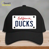 Ducks California State Novelty License Plate Hat Cotton / Black