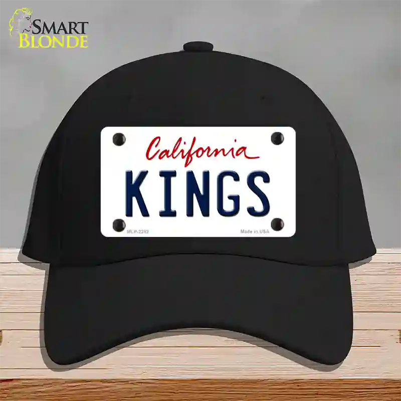 Kings California State Novelty License Plate Hat Cotton / Black