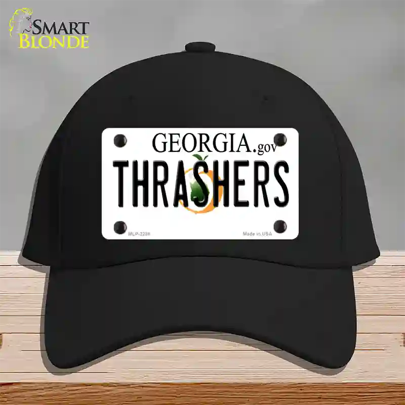 Thrashers Georgia State Novelty License Plate Hat Cotton / Black