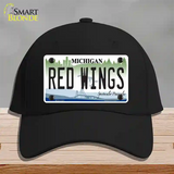 Redwings Michigan State Novelty License Plate Hat Cotton / Black