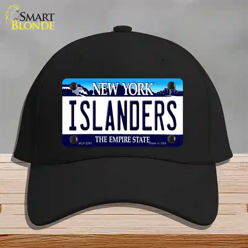 Islanders New York State Novelty License Plate Hat Cotton / Black