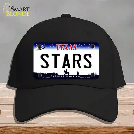 Stars Texas State Novelty License Plate Hat Cotton / Black