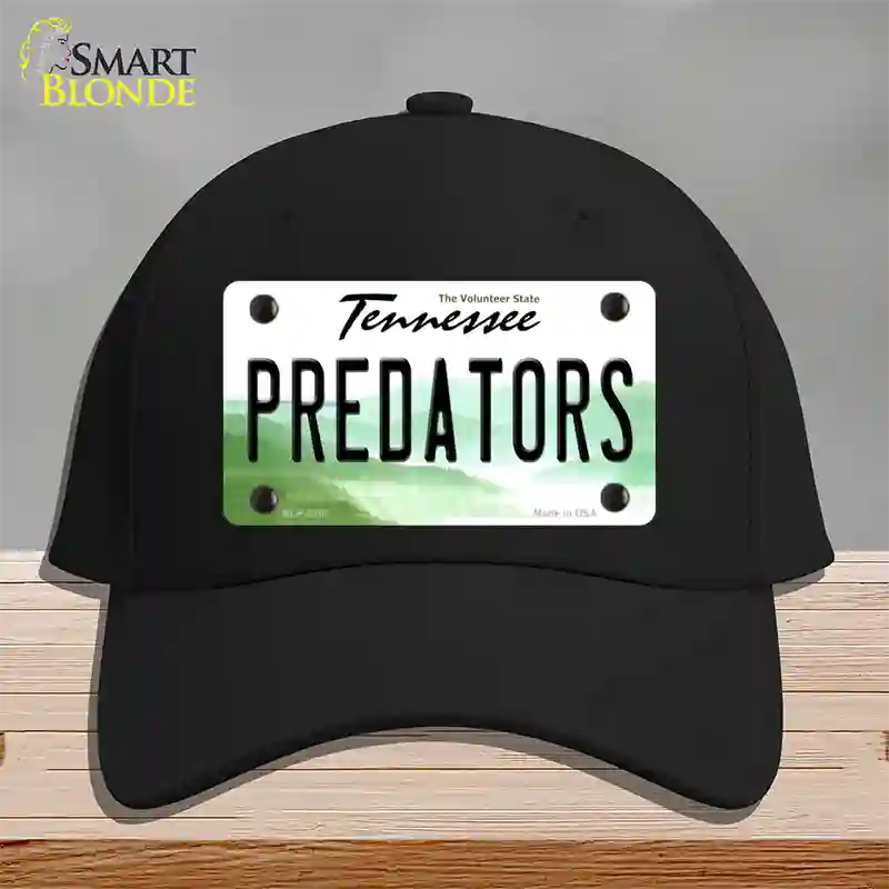 Predators Tennessee State Novelty License Plate Hat Cotton / Black