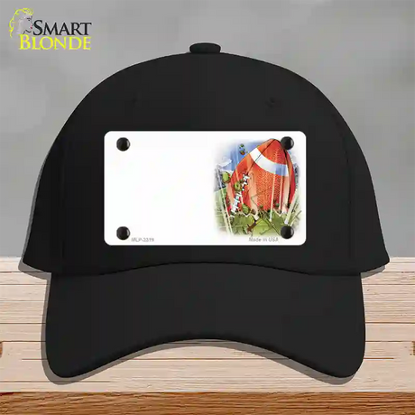 Football Offset Novelty License Plate Hat Cotton / Black