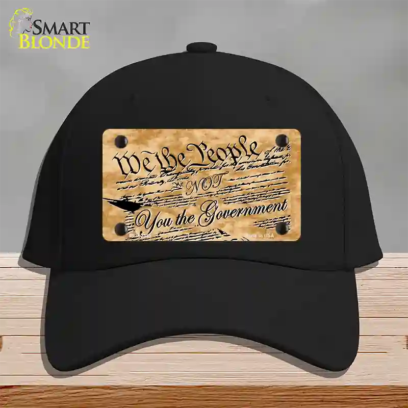 We The People Novelty License Plate Hat Cotton / Black