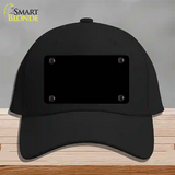 Black Solid Novelty License Plate Hat Cotton / Black