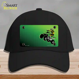 Quad Rider Offset Flat Novelty License Plate Hat Cotton / Black