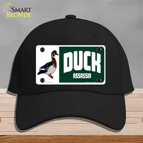 Duck Assassin Novelty License Plate Hat Cotton / Black