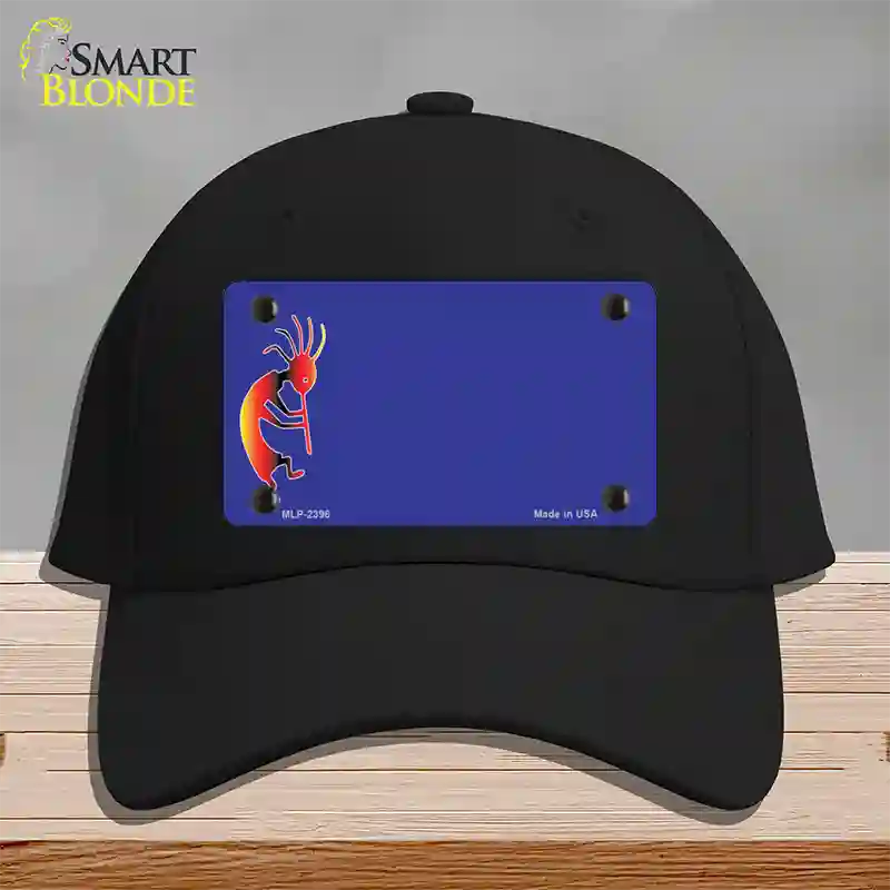 Kokopeli Offset Novelty License Plate Hat Cotton / Black