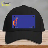 Kokopeli Offset Novelty License Plate Hat Cotton / Black