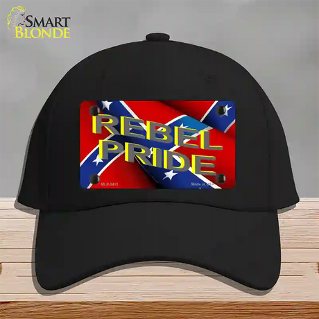 Rebel Pride Novelty License Plate Hat Cotton / Black