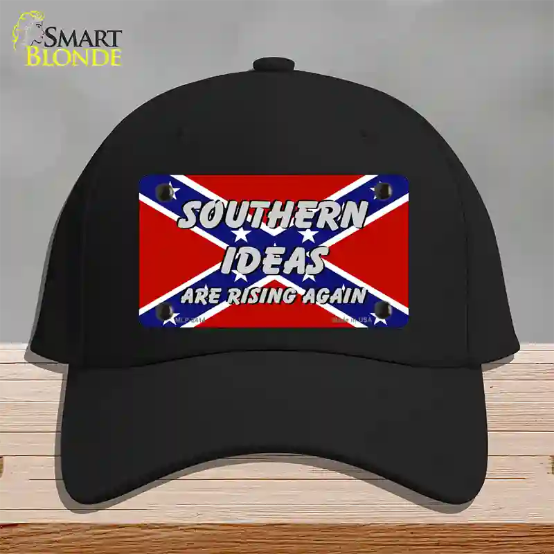 Southern Ideas Risin Again Novelty License Plate Hat Cotton / Black