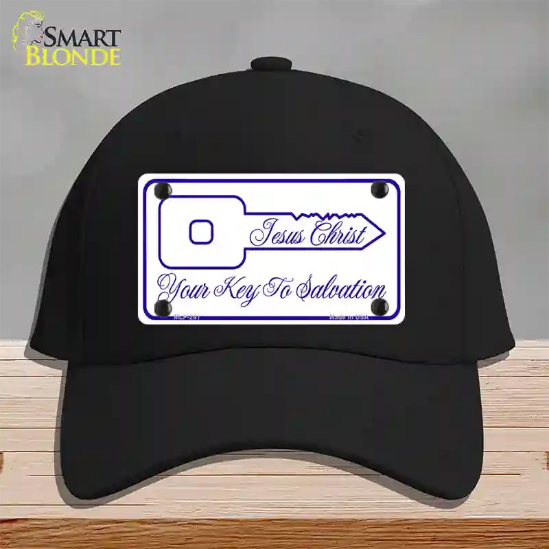 Your Key To Salvation Novelty License Plate Hat Cotton / Black