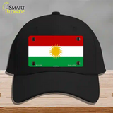 Kurdistan Flag Novelty License Plate Hat Cotton / Black