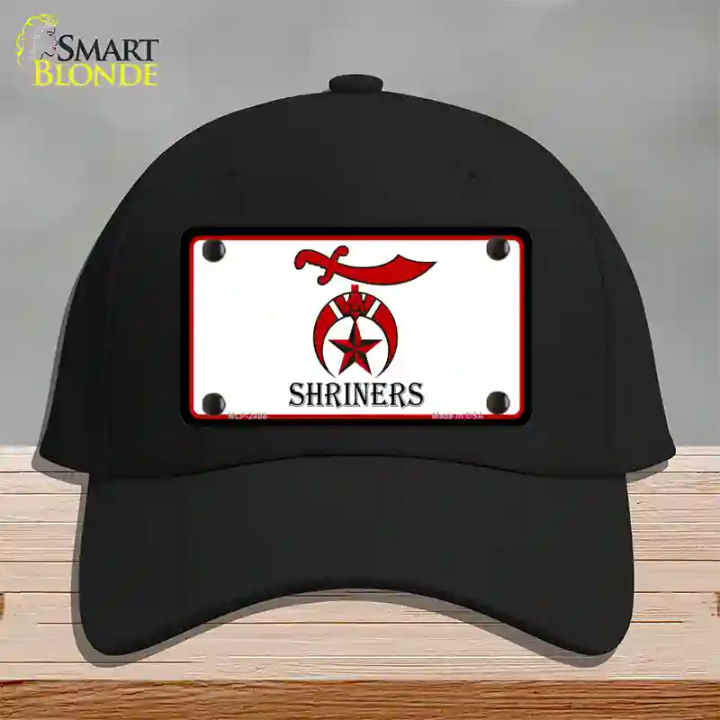 Shriners Logo Novelty License Plate Hat Cotton / Black