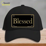 Blessed Gold Novelty License Plate Hat Cotton / Black