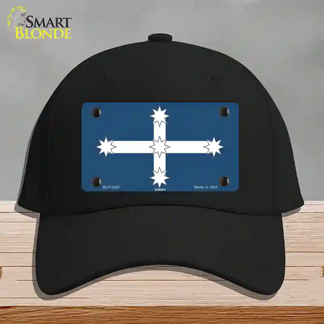 Eureka Flag Novelty License Plate Hat Cotton / Black