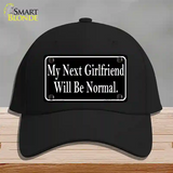 My Next Girlfriend Novelty License Plate Hat Cotton / Black