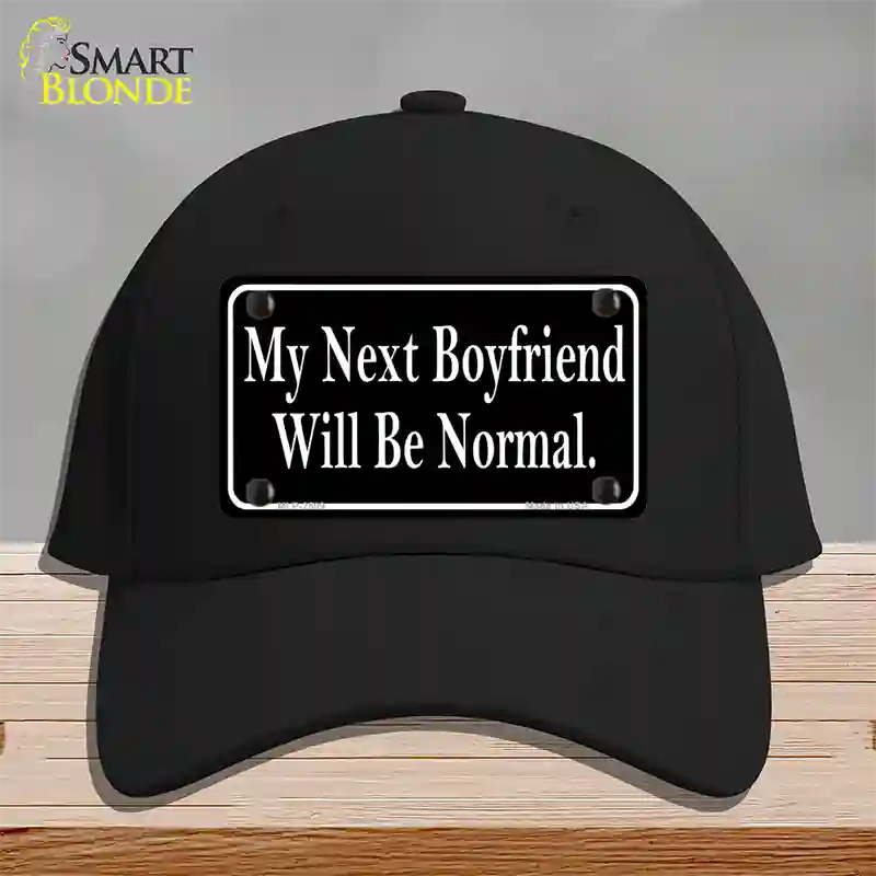 My Next Boyfriend Novelty License Plate Hat Cotton / Black