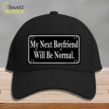 My Next Boyfriend Novelty License Plate Hat Cotton / Black