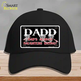 Dads Against Daughters Dating Novelty License Plate Hat Cotton / Black