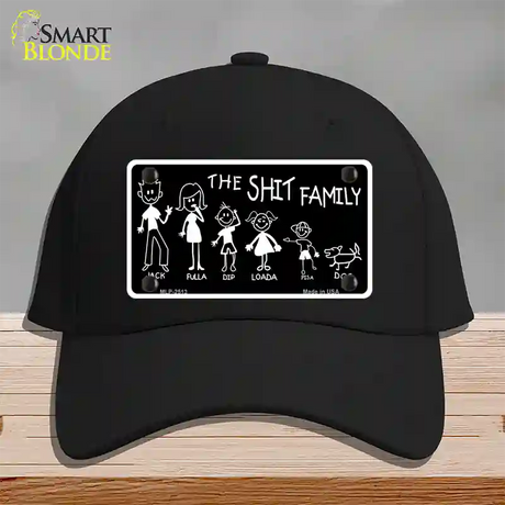 The Shit Family Novelty License Plate Hat Cotton / Black