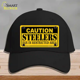 Caution Steelers Novelty License Plate Hat Cotton / Black