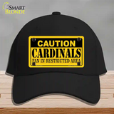 Caution Cardinals Novelty License Plate Hat Cotton / Black