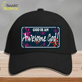 God Is An Awesome God Novelty License Plate Hat Cotton / Black