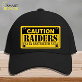 Caution Raiders Novelty License Plate Hat Cotton / Black