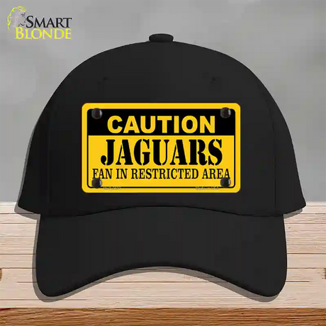 Caution Jaguars Novelty License Plate Hat Cotton / Black