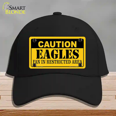 Caution Eagles Novelty License Plate Hat Cotton / Black