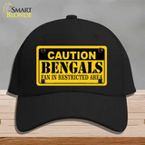 Caution Bengals Novelty License Plate Hat Cotton / Black